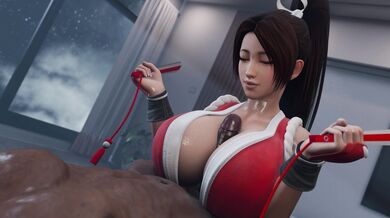 "Mai takes full advantage of her best assets. (Black) [4k] [Laosduude]"