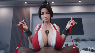 "Mai takes full advantage of her best assets. (Black) [4k] [Laosduude]"