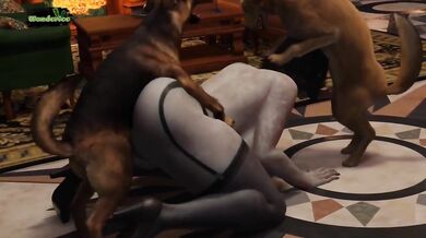 "The Lady Dimitrescu and her Furry Fiends"