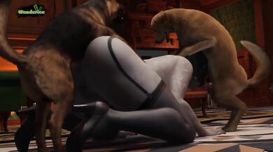 "The Lady Dimitrescu and her Furry Fiends"