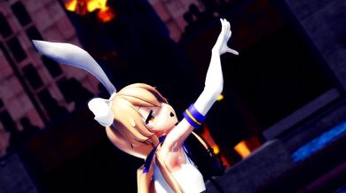 '"The Nekomimi Samurai" - Shimakaze and Hamselvish in MMD Version R15, Moves Ver. 2.'