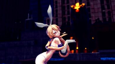 '"The Nekomimi Samurai" - Shimakaze and Hamselvish in MMD Version R15, Moves Ver. 2.'