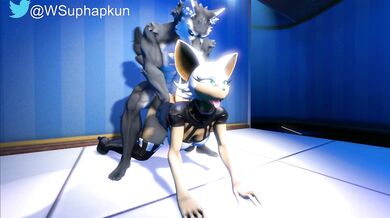 Sexy Virtual Reality Hentai - Rouge in SFM with Flexible Toys