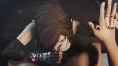 Tifa Lockharts Gothic Black Lipstick Facial with Bulging Senpais