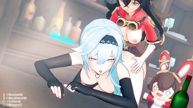 WATCH as these two horny girls engage in an unforgettable FUTA FEMALE threesome!