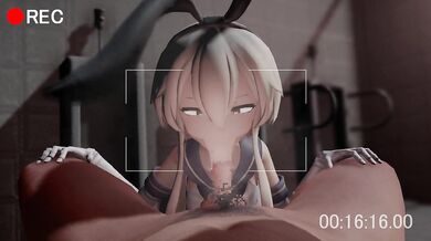 Ahoe Bitch Shimakaze Blowjob - Aobee