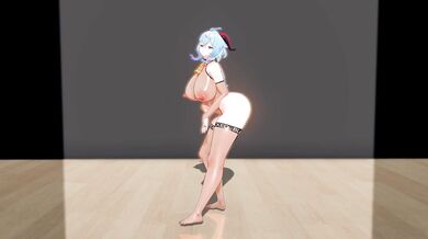 Sexy Dancing Girl with Mini Skirt and Leggings - Blowjob Kiss (Hentai Porn)