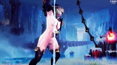 Its time for some pole dancing fun! Watch as Ashe takes on the pole with all her might, sliding up and down like a pro in this full-length animation