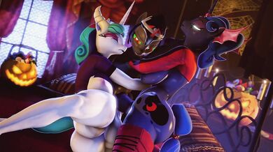 Rainbow Dash and Fluttershys Sweet Halloween Night of Passion