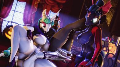 Rainbow Dash and Fluttershys Sweet Halloween Night of Passion