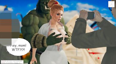 Watch as this hot MILF gets fucked in front of her family in this steamy hentai porn video!