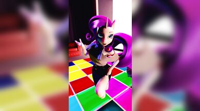 The adventures of Rarity and her dance moves on a 4K ultra high definition screen with Mel Velvin, the sexy DJ