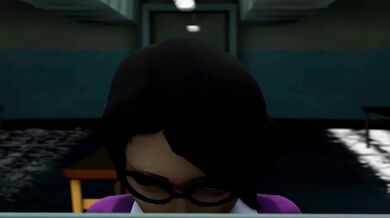 Mei shows her fascination with Miss Pauline, the black-haired beauty in BlackjrXIII’s latest hentai production