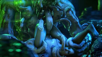 A young woman is exploring a derelict hospital when she encounters a mutated monster with a horrifying disease