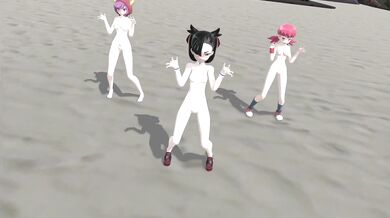 Watch as these hot pokemon trainers strip down and dance in a seductive manner!