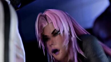 Watch this hot outdoor scene where a deadly knight ravages a beautiful lady in the forest!