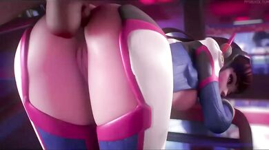 Overwatchs DVa Gets Ass Fucked By A Giant Robot Cock In First Person Perspective