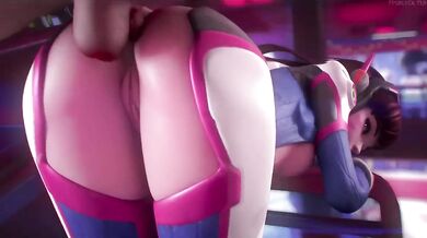 Overwatchs DVa Gets Ass Fucked By A Giant Robot Cock In First Person Perspective