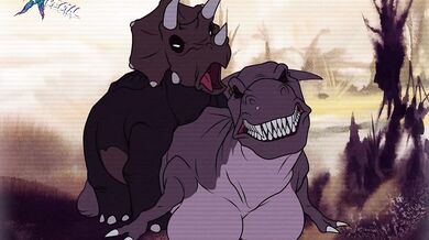 Female Sharp Tooth & Daddy Topps - A Love Story in the Animal Kingdom