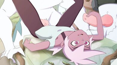 Busty Kipo and Newton Wolves in a Hot Three-way Threesome