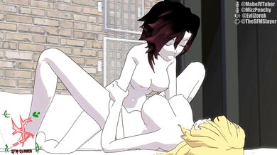 Yang and Ruby enjoy a passionate Futa on Female encounter with some added R&R