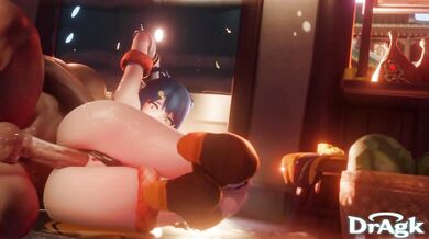 Watch the steamy kitchen animation of dragon-lover Xiangling!