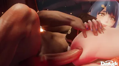 Watch the steamy kitchen animation of dragon-lover Xiangling!