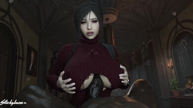 Asian Beauty Ada Wong Gets Stuck in a Messy Orgy with Sexy Strangers