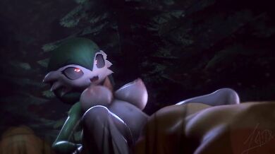 Watch as a Gardevoir succumbs to her forbidden desires, in Horny Gardovoir by Adriandustred