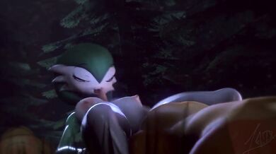 Watch as a Gardevoir succumbs to her forbidden desires, in Horny Gardovoir by Adriandustred