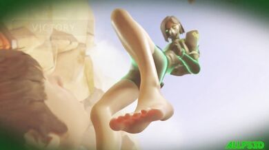 The Dominatrix and her slave: Vipers foot licking domination