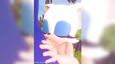 Rebecca Rotten Blows Away Sonic the Hedgehog with her Oral Skills