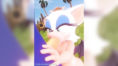 Rebecca Rotten Blows Away Sonic the Hedgehog with her Oral Skills