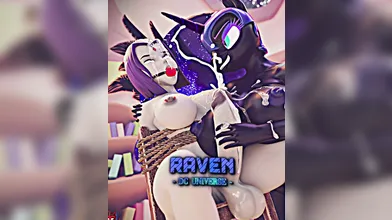 Mature Raven and Futa Sindel engage in a passionate lesbian battle as they fight over their desire to be on top!