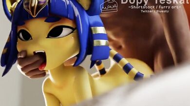 Ankha, Dominant, Doggy-style, - Dopy Teskat: A Hentai Adventure