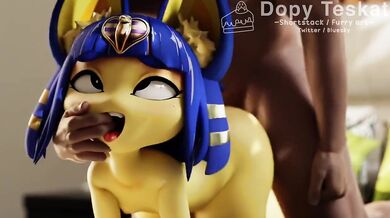 Ankha, Dominant, Doggy-style, - Dopy Teskat: A Hentai Adventure