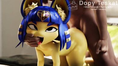 Ankha, Dominant, Doggy-style, - Dopy Teskat: A Hentai Adventure