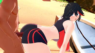 The curvy goddess Ryuko twerks with her hot body while wearing the sexy outfit of Code Yumi