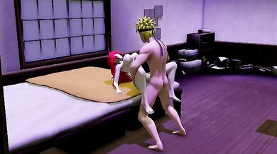 Naruto finds himself in a tight situation when he gets caught pleasuring Rias body