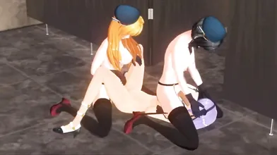 Futanari & Double Penetration Iwara Porn Animation