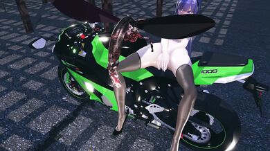 Tiny Insects Fulfill Raiden Meis Bike Sex Fantasy in Hentai Porn
