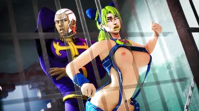 This is a hot amateur porn scene featuring Rico Pucci and Jolyne Kujo, directed by throwaway account