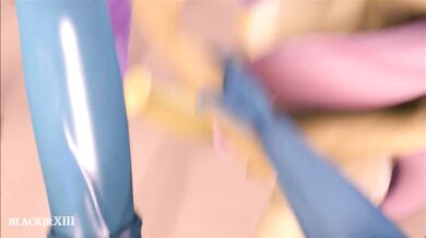 The sexy vampire girl and her magical pony friends get wild at a slumber party with some naughty games!