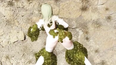 The Elf Warrior Raccoon, known as Slime Ra*pe Version 2