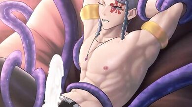 Uzumaki Naruto vs Tentacle Monsters (Without Sound)