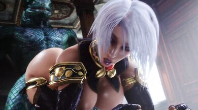 Lizardman Licks Ivys Perky Backside as She Gives Him a Big Booty Blowjob [] (noname55)