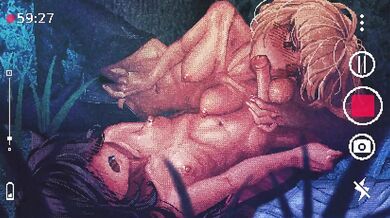 Kuroki Tomoko and Uchi Emiri indulge in a sweet, sticky treat with Karamel Flan