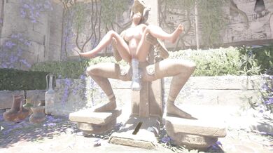 Erogenous Zones Explored - A Naked Horus Statue in the Sun