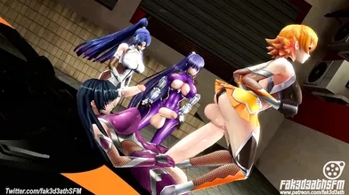 The Passionate Springtime Love Affair of Sakura and Asagi in Fak3d3ath SF Mansion