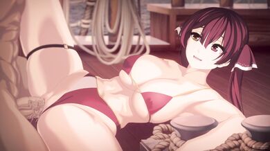 Watch as a hot marine babe in a bikini fucks her way through a nekololisama sex party